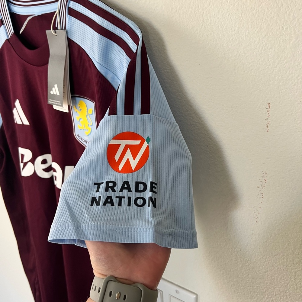 Aston villa Adidas claret and Blue Jersey Shirt - Picture 2 of 5